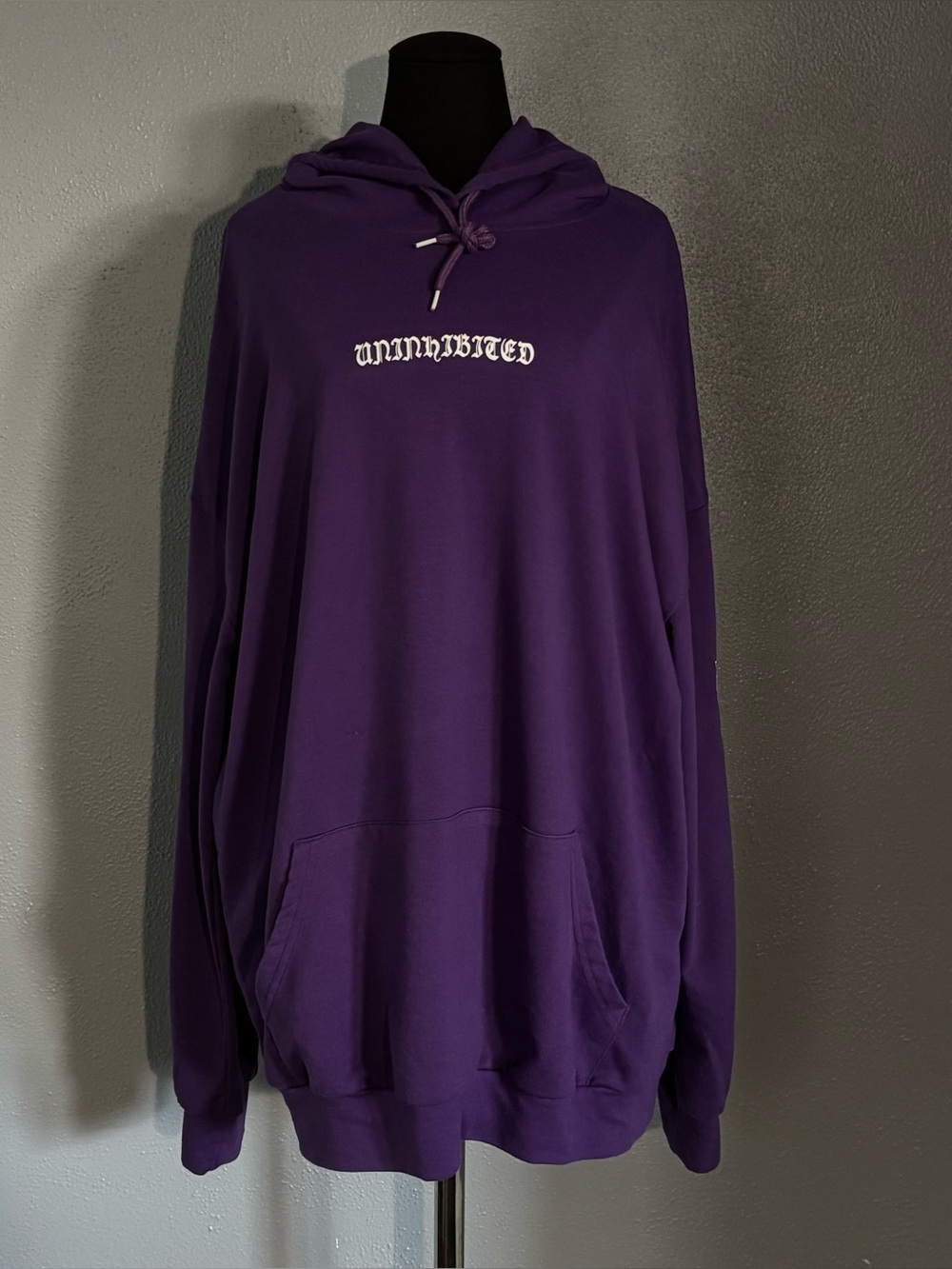 SHEIN UNINHIBITED Purple Graphic Hoodie Men’s Size L